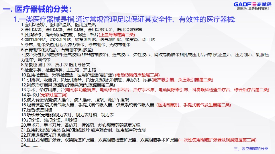 UDI醫(yī)療器械唯一標(biāo)識(shí)分類！